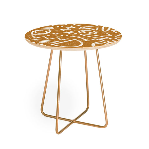 Dash and Ash Dashes Round Side Table