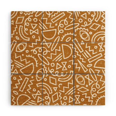 Dash and Ash Dashes Wood Wall Mural