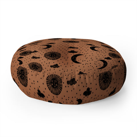 Dash and Ash Day and Night Floor Pillow Round