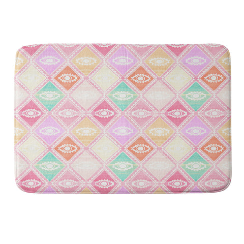 Dash and Ash Diamond Eyes Memory Foam Bath Mat