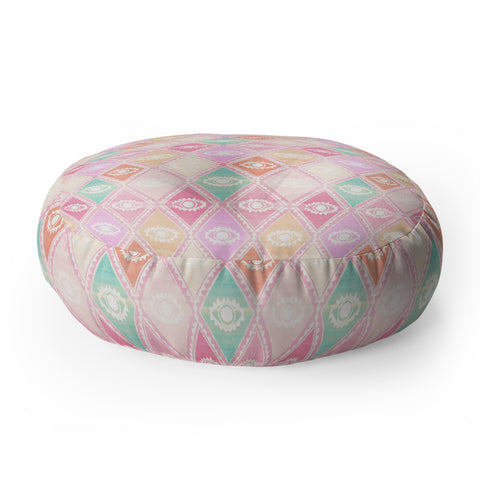Dash and Ash Diamond Eyes Floor Pillow Round