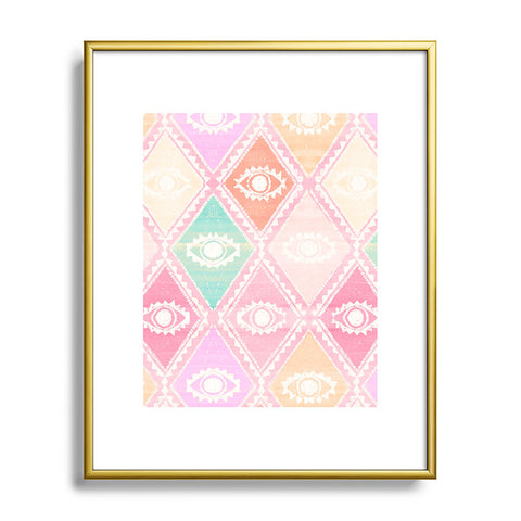 Dash and Ash Diamond Eyes Metal Framed Art Print