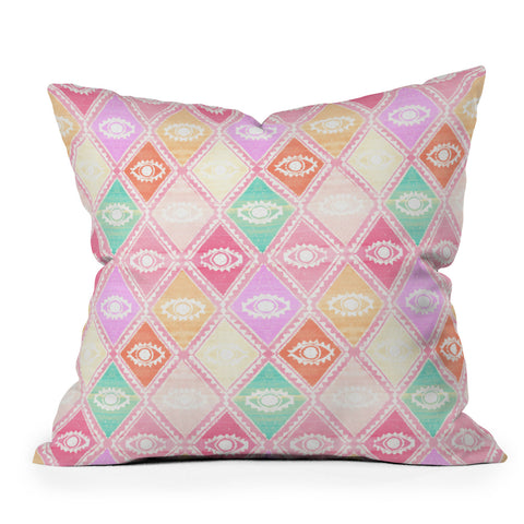 Dash and Ash Diamond Eyes Throw Pillow