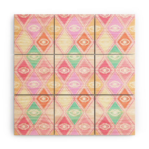 Dash and Ash Diamond Eyes Wood Wall Mural