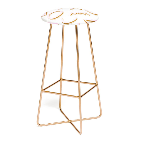 Dash and Ash Donut Go Breakin My Heart Bar Stool