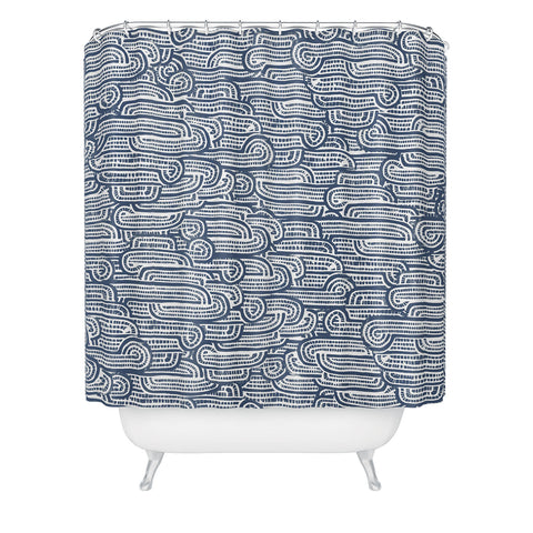 Dash and Ash drift Shower Curtain