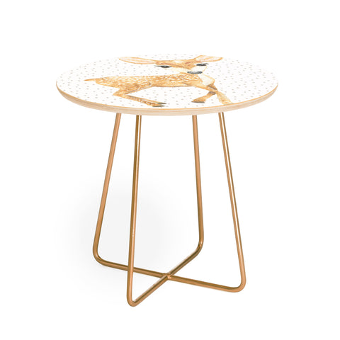 Dash and Ash Fellow Fawn Round Side Table