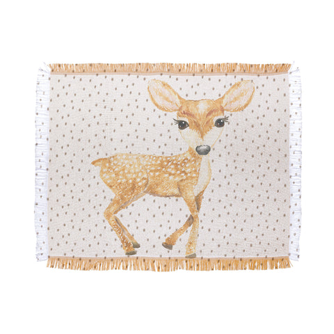 Dash and Ash Fellow Fawn Throw Blanket