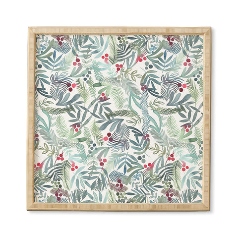 Dash and Ash Ferns and Holly Framed Wall Art