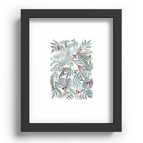 Dash and Ash Ferns and Holly Recessed Framing Rectangle