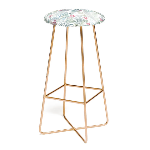 Dash and Ash Ferns and Holly Bar Stool