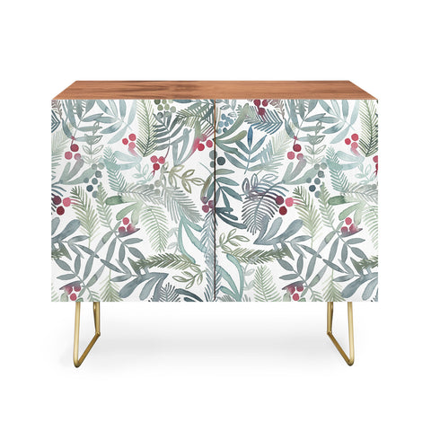 Dash and Ash Ferns and Holly Credenza