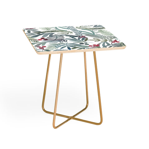 Dash and Ash Ferns and Holly Side Table