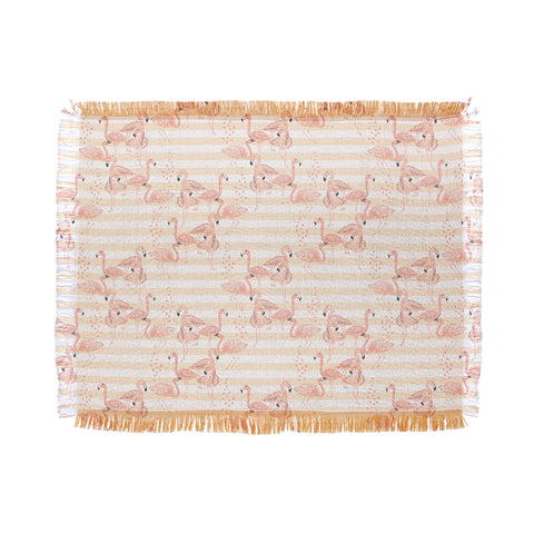 Dash and Ash Flamingo Academy Throw Blanket