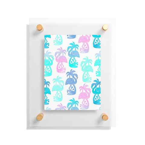 Dash and Ash Flamingo Fla Mango Floating Acrylic Print