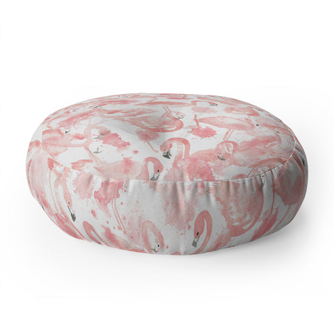 Dash and Ash Flamingo Friends Floor Pillow Round