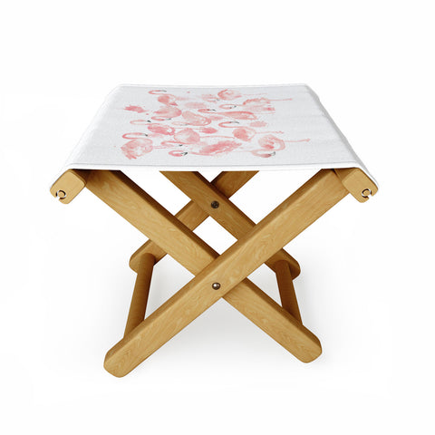 Dash and Ash Flamingo Friends Folding Stool