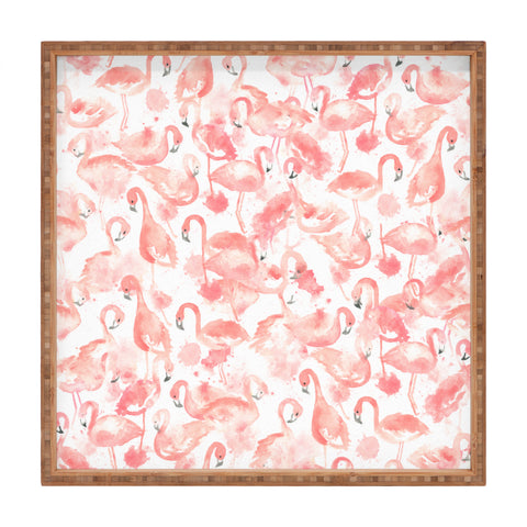Dash and Ash Flamingo Friends Square Tray