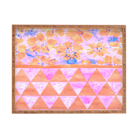 Dash and Ash Flora Fiesta 1 Rectangular Tray