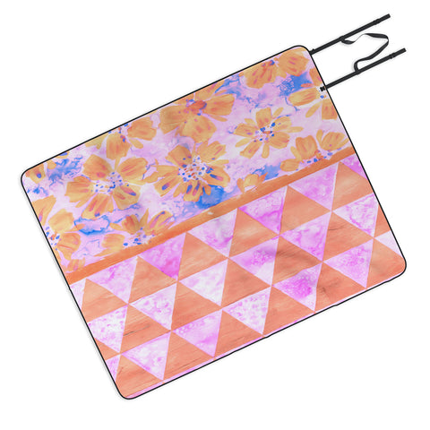 Dash and Ash Flora Fiesta 1 Picnic Blanket