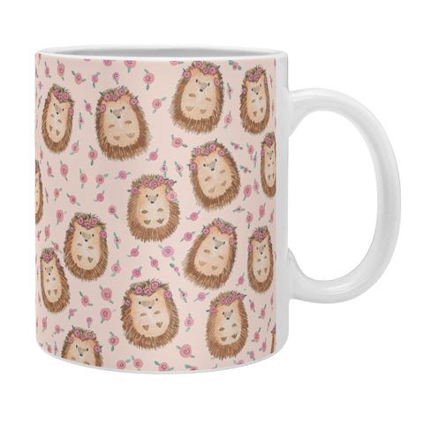 Dash and Ash Floral Crown Hedgehog Coffee Mug