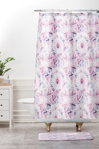 Dash and Ash Galaxy Shower Curtain And Mat