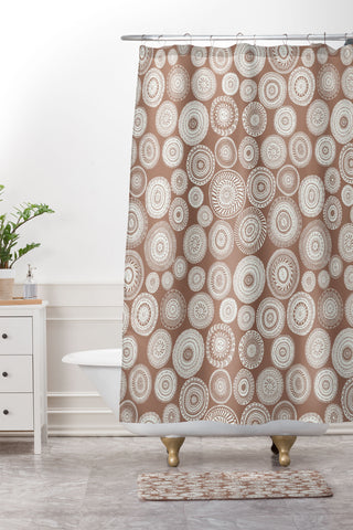 Dash and Ash Global Shower Curtain And Mat