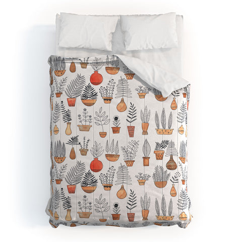 Dash and Ash Happy Plants Comforter