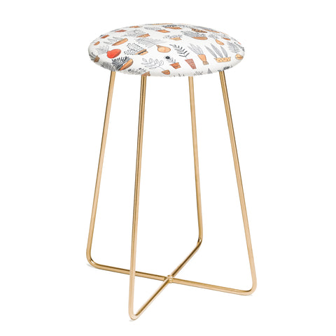 Dash and Ash Happy Plants Counter Stool