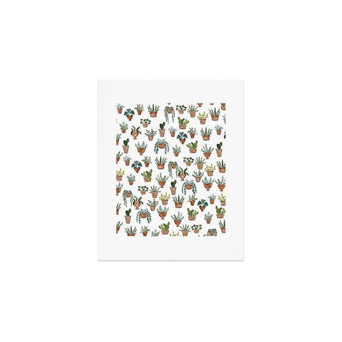 Dash and Ash Happy potted plants Art Print