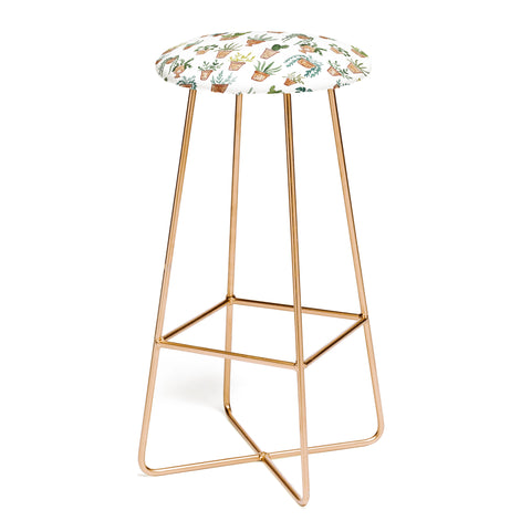 Dash and Ash Happy potted plants Bar Stool