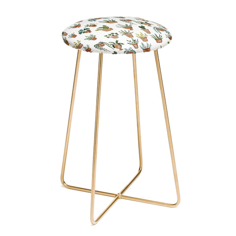 Dash and Ash Happy potted plants Counter Stool