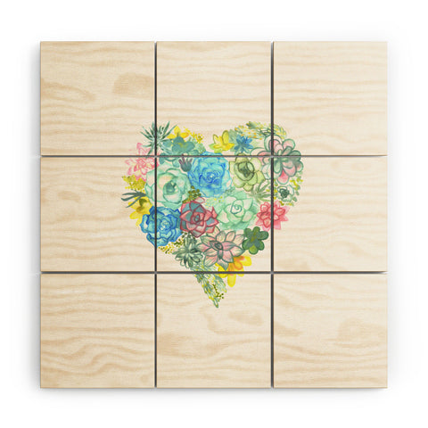 Dash and Ash Heart of Mine Wood Wall Mural