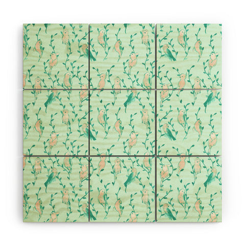 Dash and Ash Hello Hello Lovely Wood Wall Mural