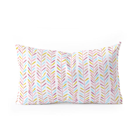 Dash and Ash Herring Colorways Oblong Throw Pillow