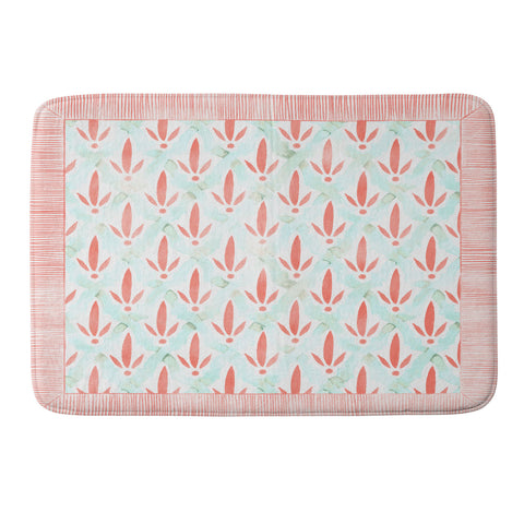 Dash and Ash Hidden Garden Memory Foam Bath Mat
