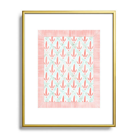 Dash and Ash Hidden Garden Metal Framed Art Print