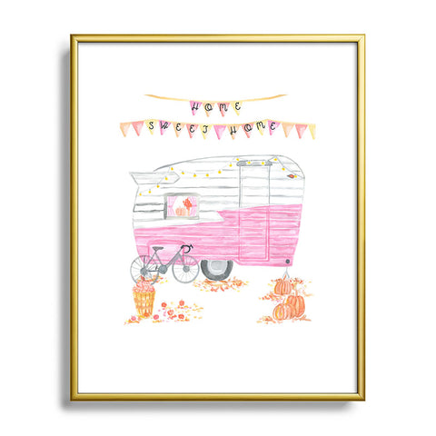 Dash and Ash HomeSweetShasta Metal Framed Art Print