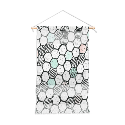 Dash and Ash Honeycomb block print Wall Hanging Portrait