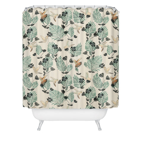 Dash and Ash hum Shower Curtain
