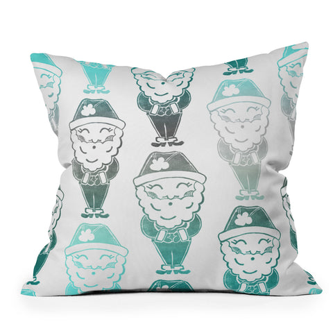 Dash and Ash I break for cookies in blue Throw Pillow