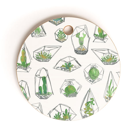 Dash and Ash I like Plants Cutting Board Round