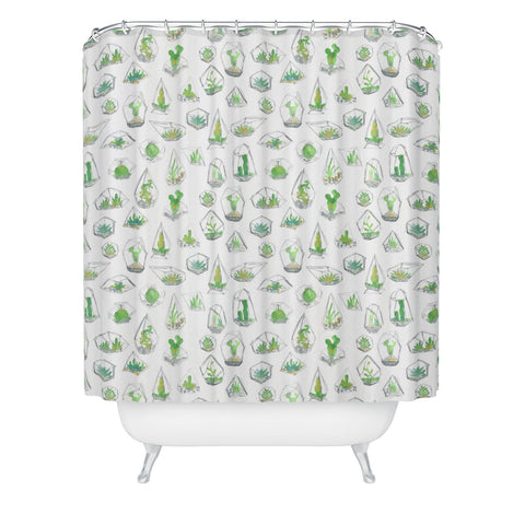 Dash and Ash I like Plants Shower Curtain