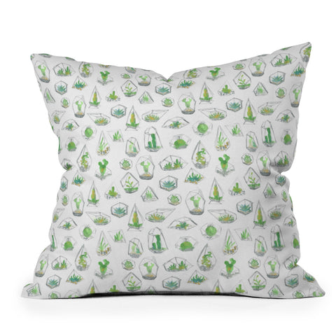 Dash and Ash I like Plants Throw Pillow