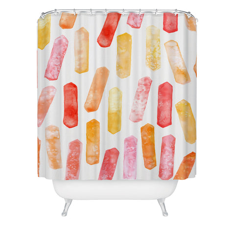 Dash and Ash Imperial Topaz Shower Curtain