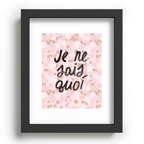 Dash and Ash Je ne sais quoi Pink Recessed Framing Rectangle
