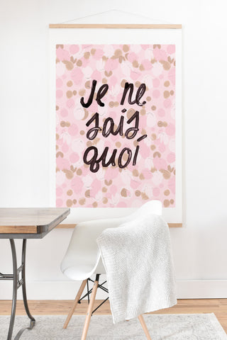 Dash and Ash Je ne sais quoi Pink Art Print And Hanger