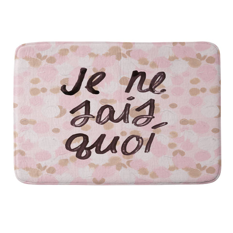 Dash and Ash Je ne sais quoi Pink Memory Foam Bath Mat