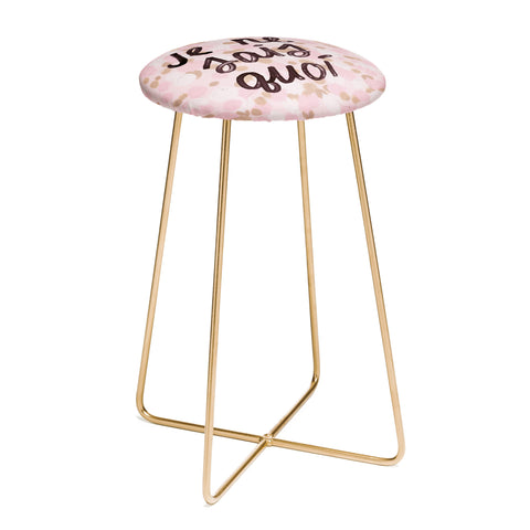 Dash and Ash Je ne sais quoi Pink Counter Stool