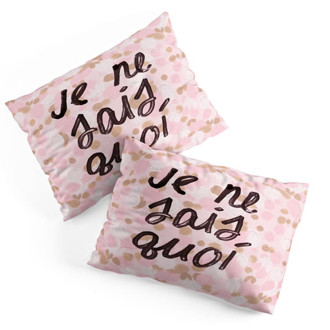 Dash and Ash Je ne sais quoi Pink Pillow Shams